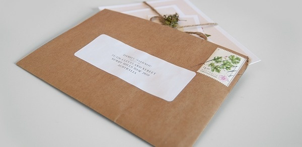 ENVELOPE: VORNE NUR ADRESSE/ MITTIG ? #wedding #branding #invitation