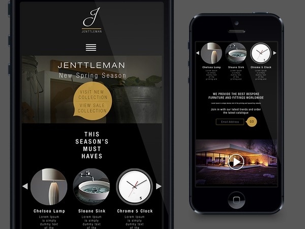 Jenntleman_mobile_site #design #mobile