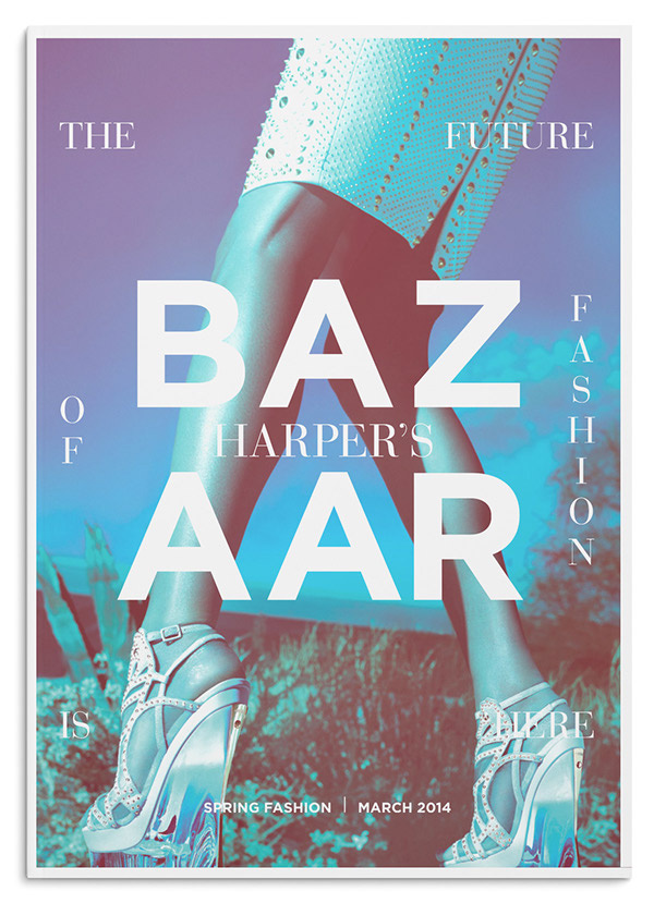 Editorial Design Served' Harper's Bazaar Redesign
