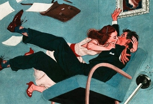 Dark Roasted Blend: Love & Romance (Vintage and Funny Pics) #illustration #love #romance