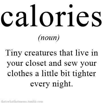 Things that make me smile! / Those pesky calories!! #lateral #thinking