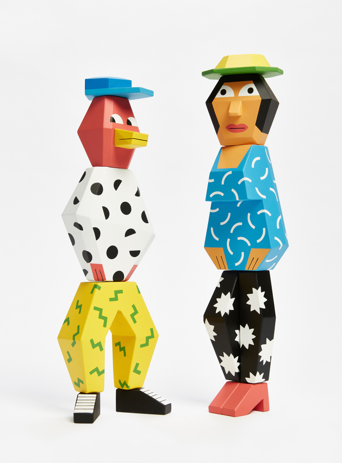 ANDY REMENTER'PEOPLE BLOCKS 3' 151004_Andy_R_People_Blocks_twoup_0069The limited series features two new wooden characters entirely made an