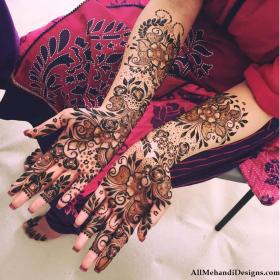 Floral Mehendi Pattern Design
