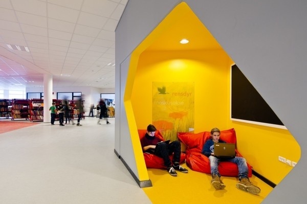 New City School, Frederikshavn / Arkitema Architects #yellow #architecture
