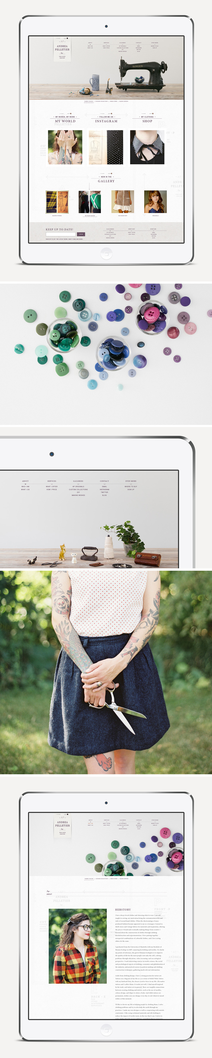 Andrea Pelletier Brand Identity + Website Design - One Plus One Design #Brand #Identity #Website #Design