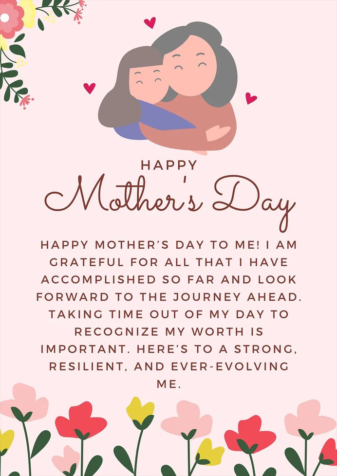 Mother's Day Message to Myself
