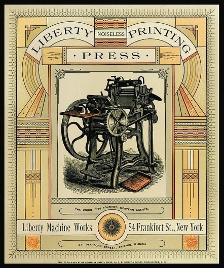 Liberty Machine Works | Sheaff : ephemera #print #vintage