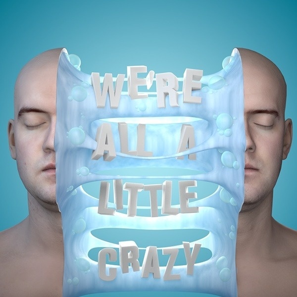 We're all a little crazy on Behance #lettering #cinema4d #cg #c4d #cgi #realism #crazy #fun #3d #typography