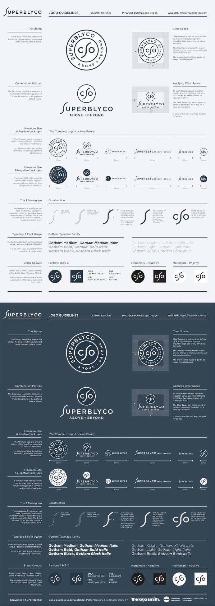 Logo Guidelines Poster - Illustrator Template for Free Download by The Logo Smith