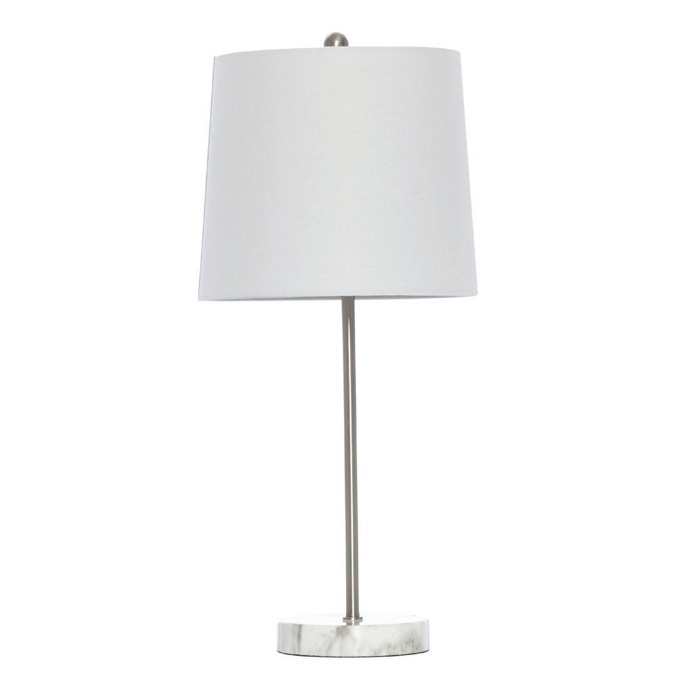 Bloomingdale White Marble Resin Base Table Lamp