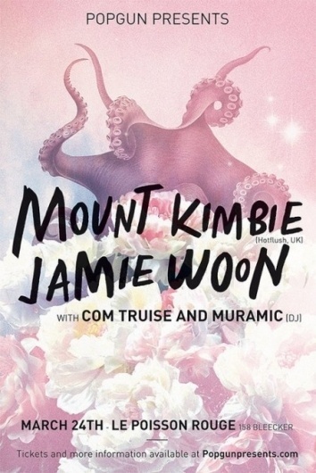 Ticket Giveaway: Com Truise & Mount Kimbie » ISO50 Blog – The Blog of Scott Hansen (Tycho / ISO50) #pink #squid #flowers #poster