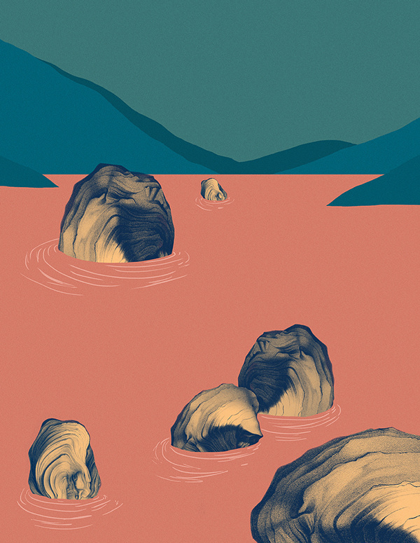 landscape, rocks, poster #landscape #rocks #poster