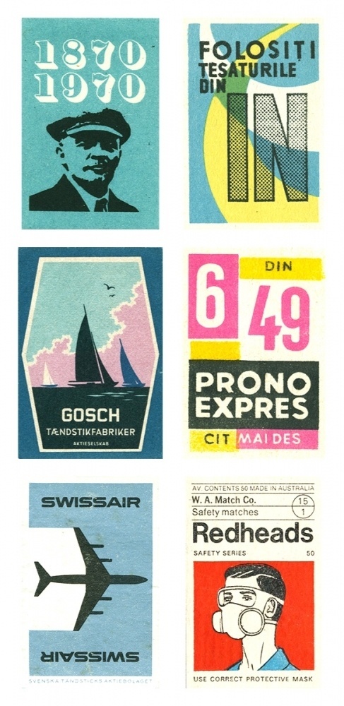 Vintage matchboxes from around the world