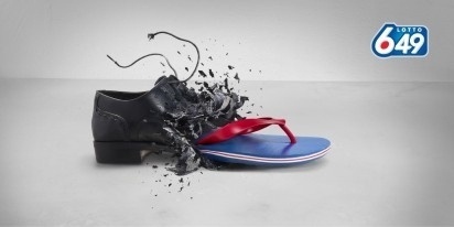 I Believe in Advertising | ONLY SELECTED ADVERTISING | Advertising Blog & Community » Lotto 649: Shoe, Ironing Board, Chair #advertising