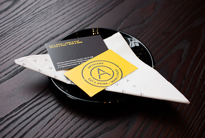 Artigiano by Post #print #graphic design #yellow