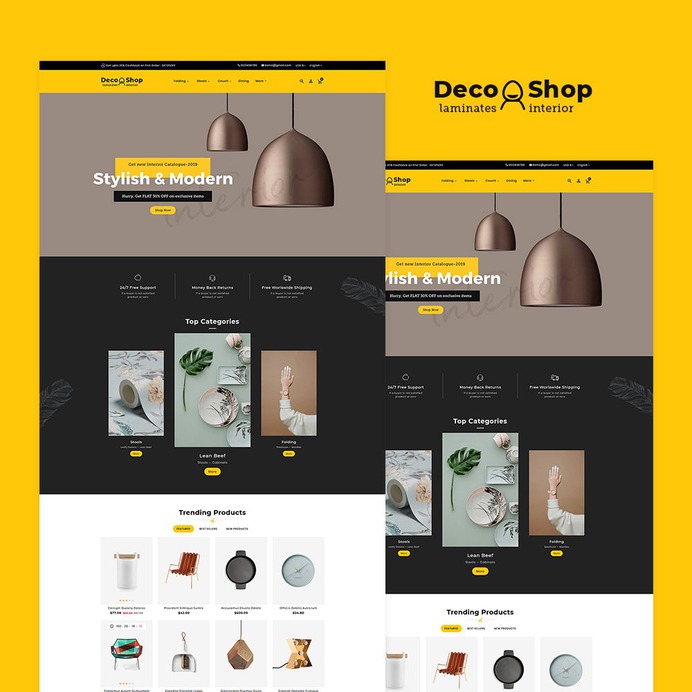 #Deco #Shop - #Laminates #Home #Decor #Interior - #Prestashop #Responsive #Theme | #TemplateTrip #eCommerce #Website #Design #Template
