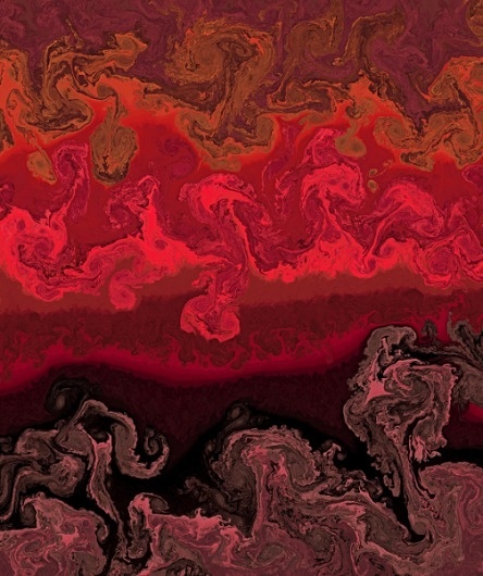 Mark Stock - Magma 19 #procedural #flow #red #texture #turbulence #paint #stir