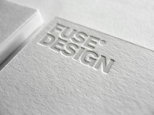 Fuse Design | Lovely Stationery #white #business #card #logo #foil