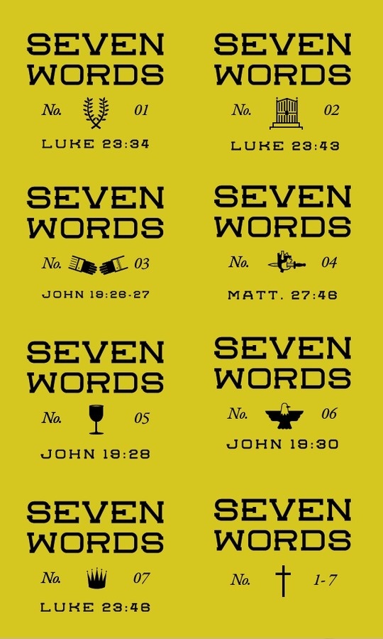 Seven Words #iconography #icon #church #lock #jesus #up #type #christ #typography