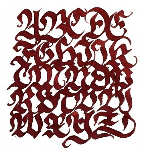 Calligraphy on the Behance Network #abc