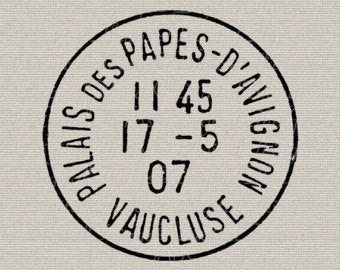French Stamp French Postmark French Decor Wall Decor Art | Etsy