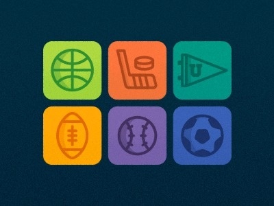Sports #simple #color #icons