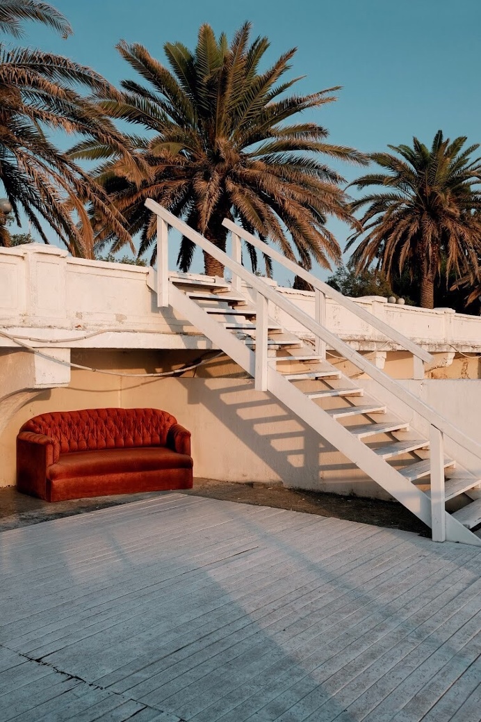 #summer #shadows #russia #palms #sochi #stairs #vsco #photography #street #sunlights #sky #blue