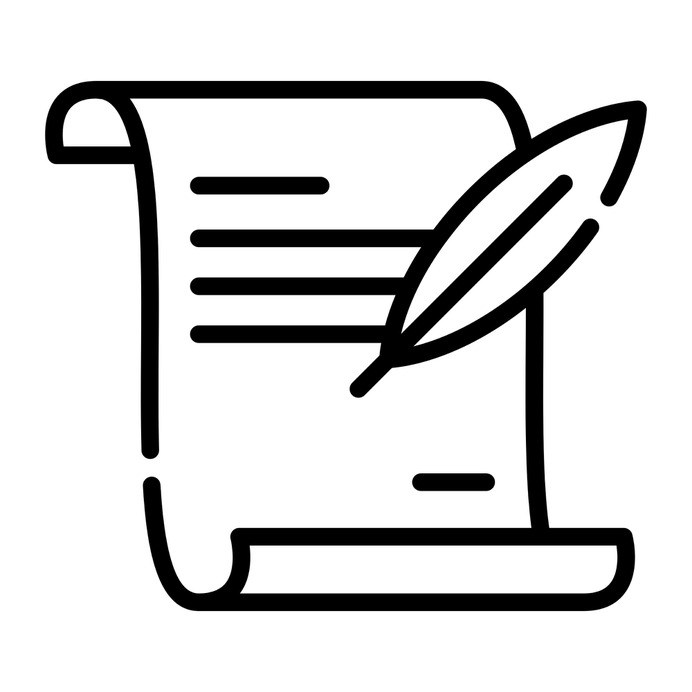 See more icon inspiration related to paper, scroll, pen, parchment, old paper, files and folders, cultures, old scroll, feather pen, writing tool and history on Flaticon.