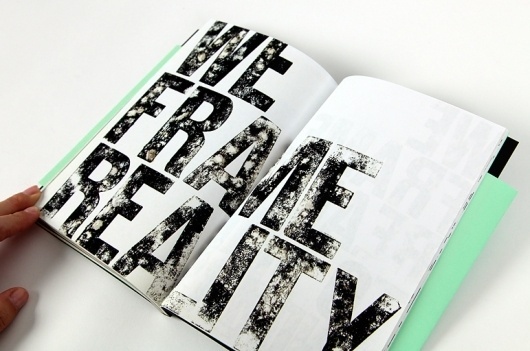 Laia Sacares. We Frame Reality Editorial Design #design #graphic