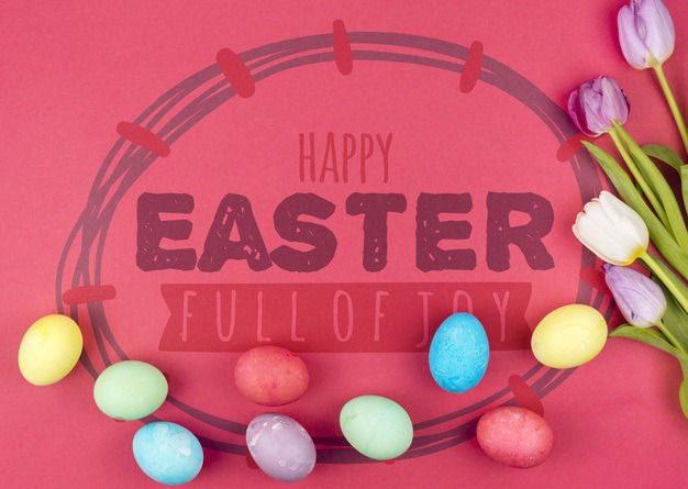 Happy easter day Free Psd. See more inspiration related to Flower, Mockup, Ribbon, Template, Leaf, Typography, Spring, Celebration, Happy, Font, Holiday, Mock up, Easter, Plant, Religion, Egg, Calligraphy, Lettering, Traditional, Blossom, Tulip, View, Up, Day, Top, Top view, Cultural, Tradition, Mock, Seasonal and Paschal on Freepik.