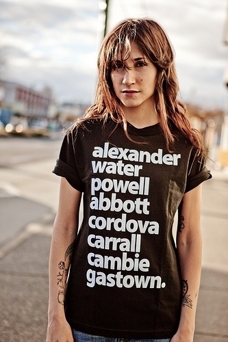 Welcome to Eastvan - enjoy your stay. #streets #design #graphic #shirt #gastown #female