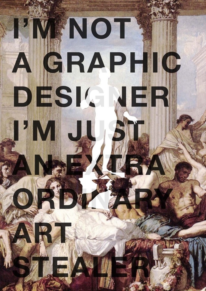 Extraordinary Art Stealer #design #graphic #quotes #art #typography