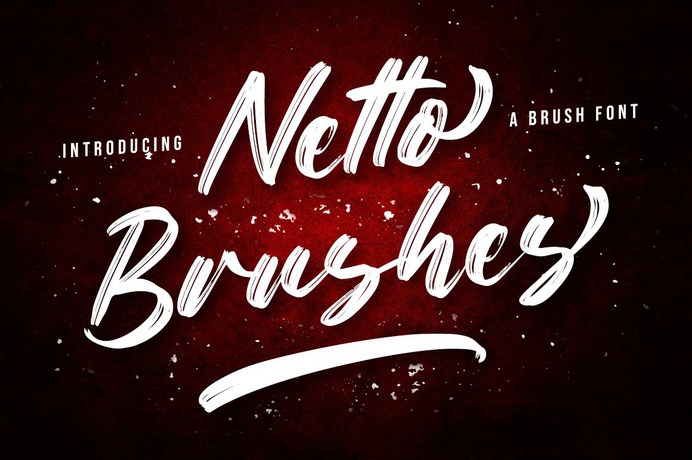 Netto Brushes Font - Free Script Brush Typeface
