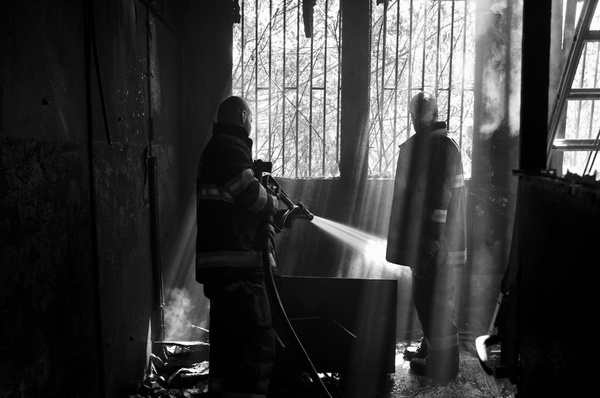 Fireday friday #lines #white #smoke #black #fireman #fire #and #moment