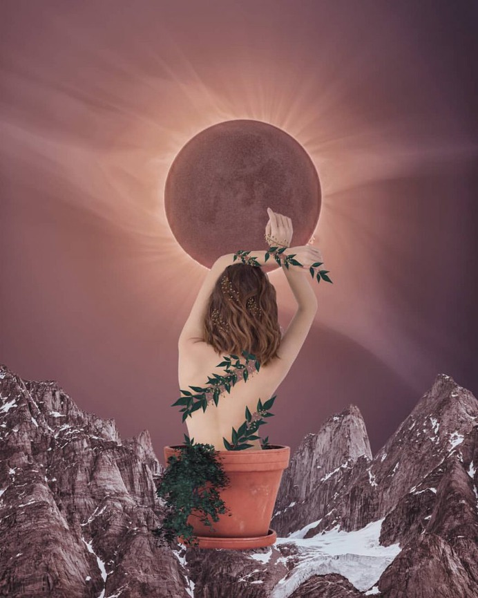 Digital Photo Collages of Dreamlike Scenes by Kamila Lenarcik