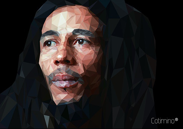 Bob Marley Low Poly