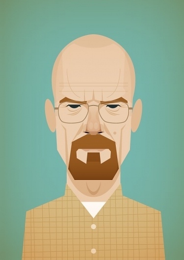 Stanley Chow Illustration #illustration #portrait #breaking #bad