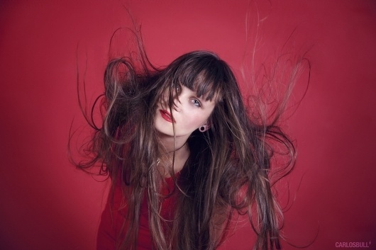 500px / Photo #red #girl #photo #air #conceptual #hair #photography #portrait #studio #fashion