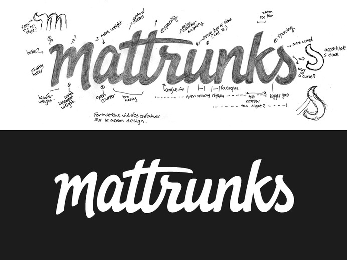 Mattrunks #inspiration #creative #lettered #personalized #design #illustration #logo #hand
