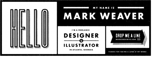 Mark Weaver #mark #type #retro #weaver