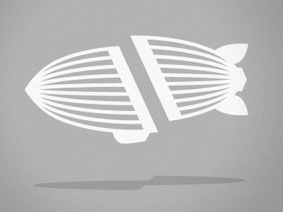 Dribbble - AIRSHP - Severed Blimp by Evan Bozarth #airship #vector #zeppelin #icon #evan #bozarth #logo #blimp