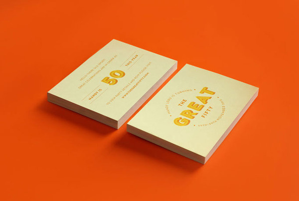 The Great Fifty #fifty #lettering #pattern #invitation #gatsby #website #scrolling #illustration #birthday #parallax #great #colour