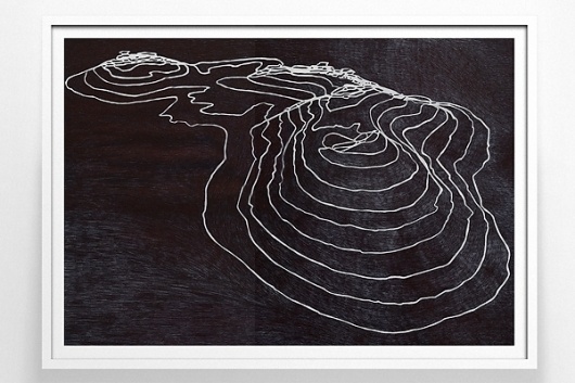 Drafted Topography | Olve Sande #sande #topography #artist #olve #drawing