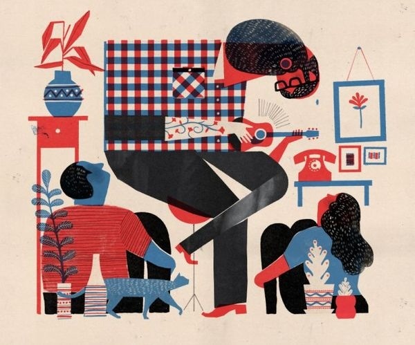 Keith Negleyxe2x80x99s Living Room Rockxc2xa0Show #illustration #color