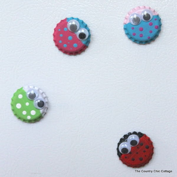 DIY Ideas with Bottle Tops #bottle top #bottle cap #bottle closure #diy #craft