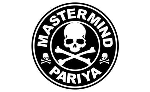 mastermind pariya logo #pariya #crossbones #blackwhite #mastermind #logo #skull