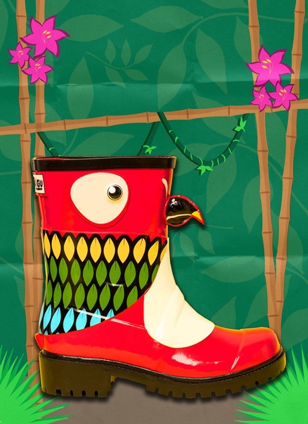 JUJU Parrot Creative #vector #young #graphic #child #bird #nature #art #kids #fun #parrot #jungle