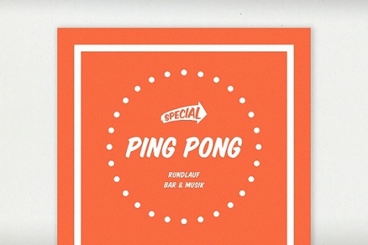 PING PONG on the Behance Network #print #design #graphic #pong #pauwels #valentin #ping