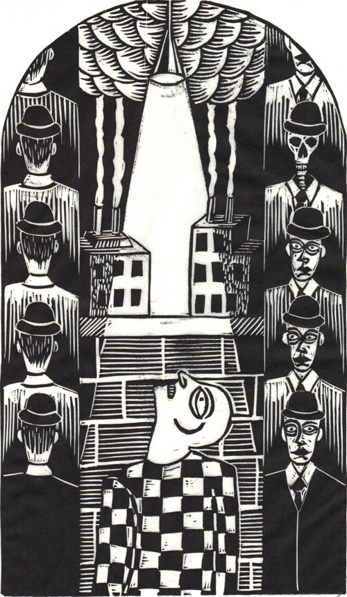 The Linocut Dance of Death - 50 Watts