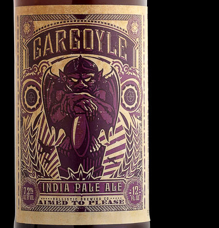 Ballistic Brewing Gargoyle IPA #packaging #beer #label #bottle